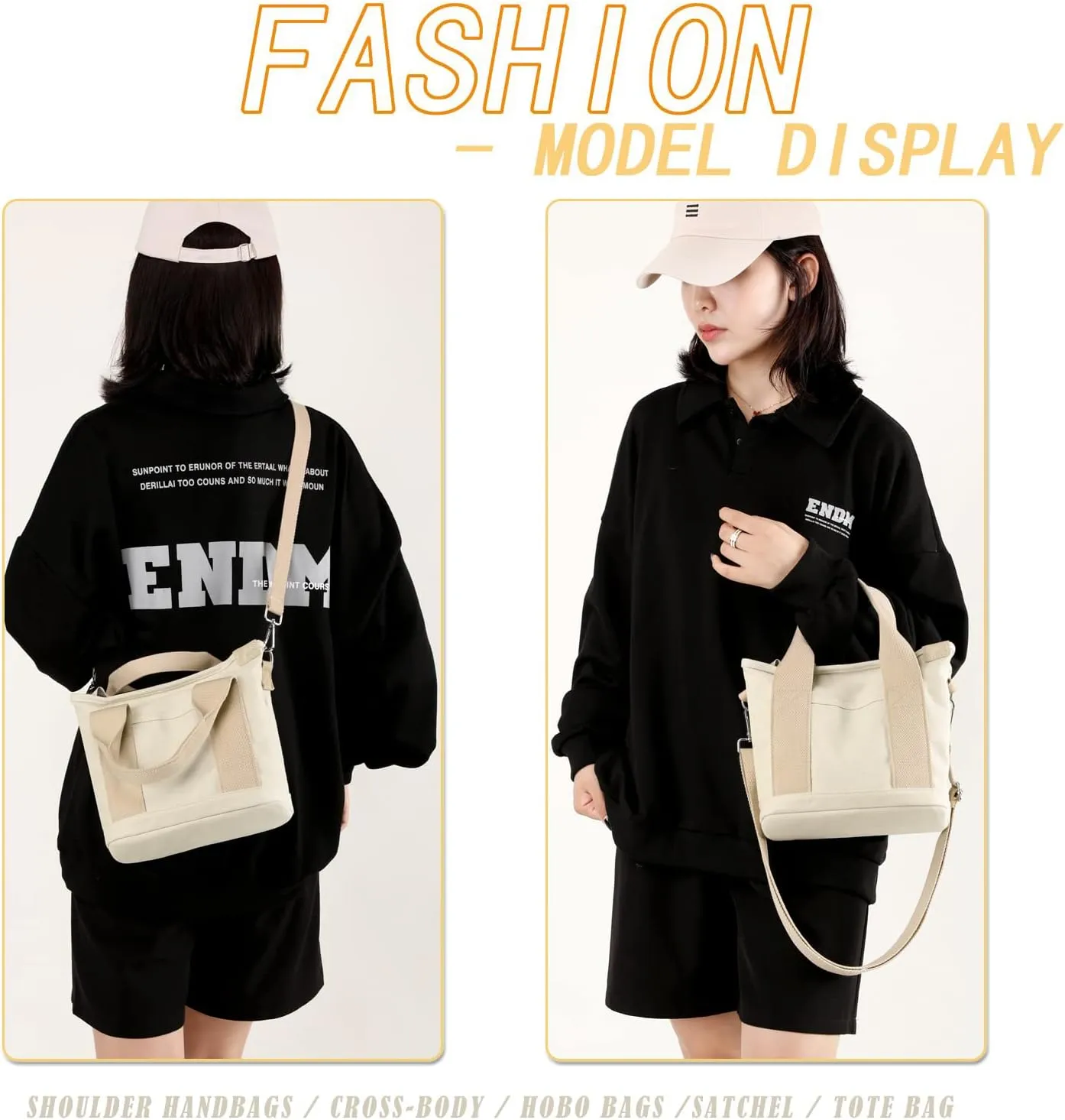 Blostirno Women's Small Canvas Tote Bag Stylish Satchel Mini Shoulder Crossbody Bags Fashion Hobo Messenger Purse Handbags