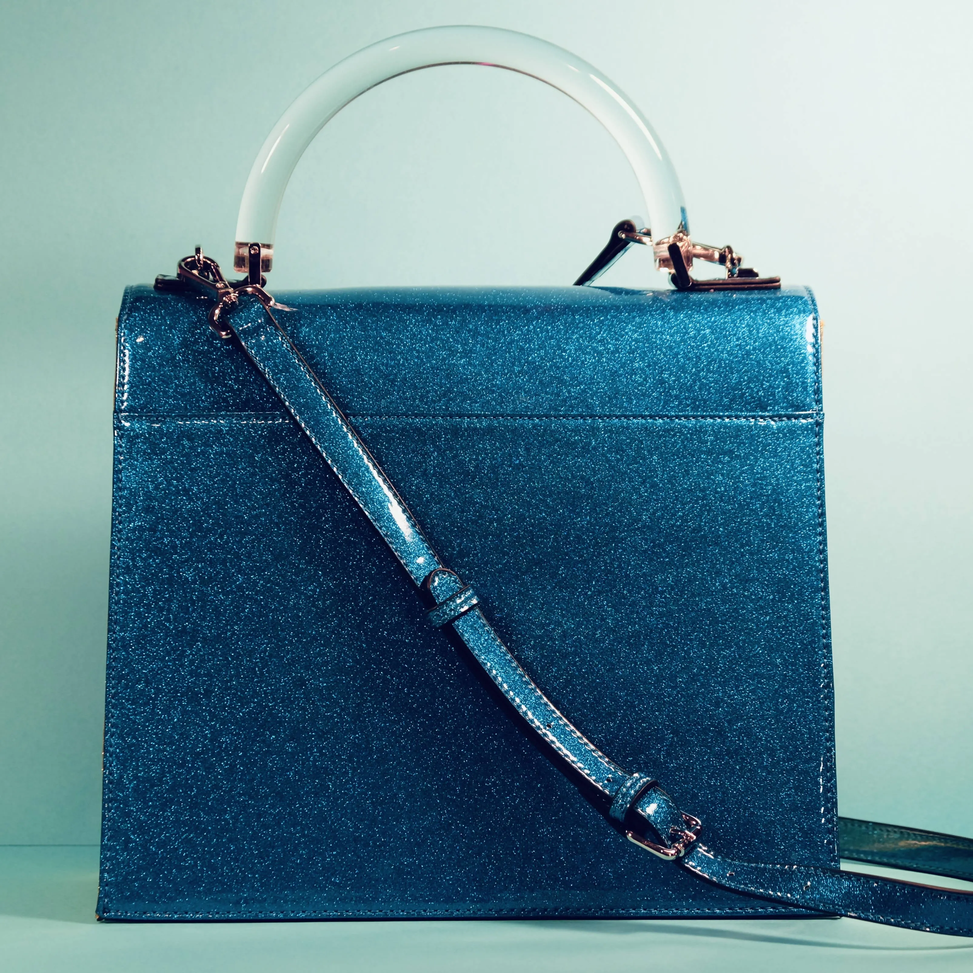 Blue Raspberry Sparkling Full Size Handbag