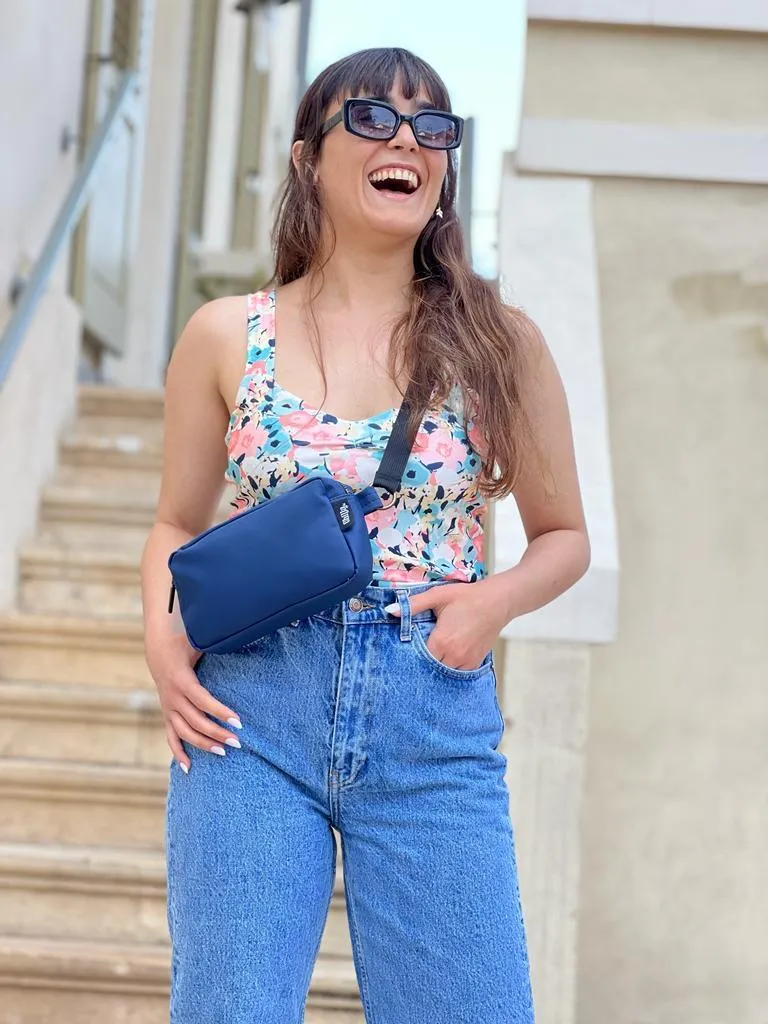Blue Texture Lawrence Fanny Pack
