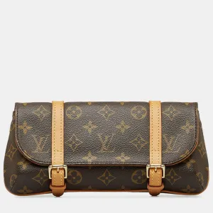 Brown Canvas Monogram Pochette Marelle Belt Bag