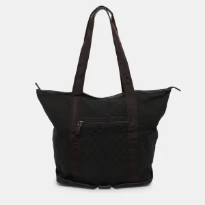 Brown GG Canvas Traveller Tote