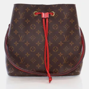 Brown Monogram Canvas NeoNoe MM Bucket Bag