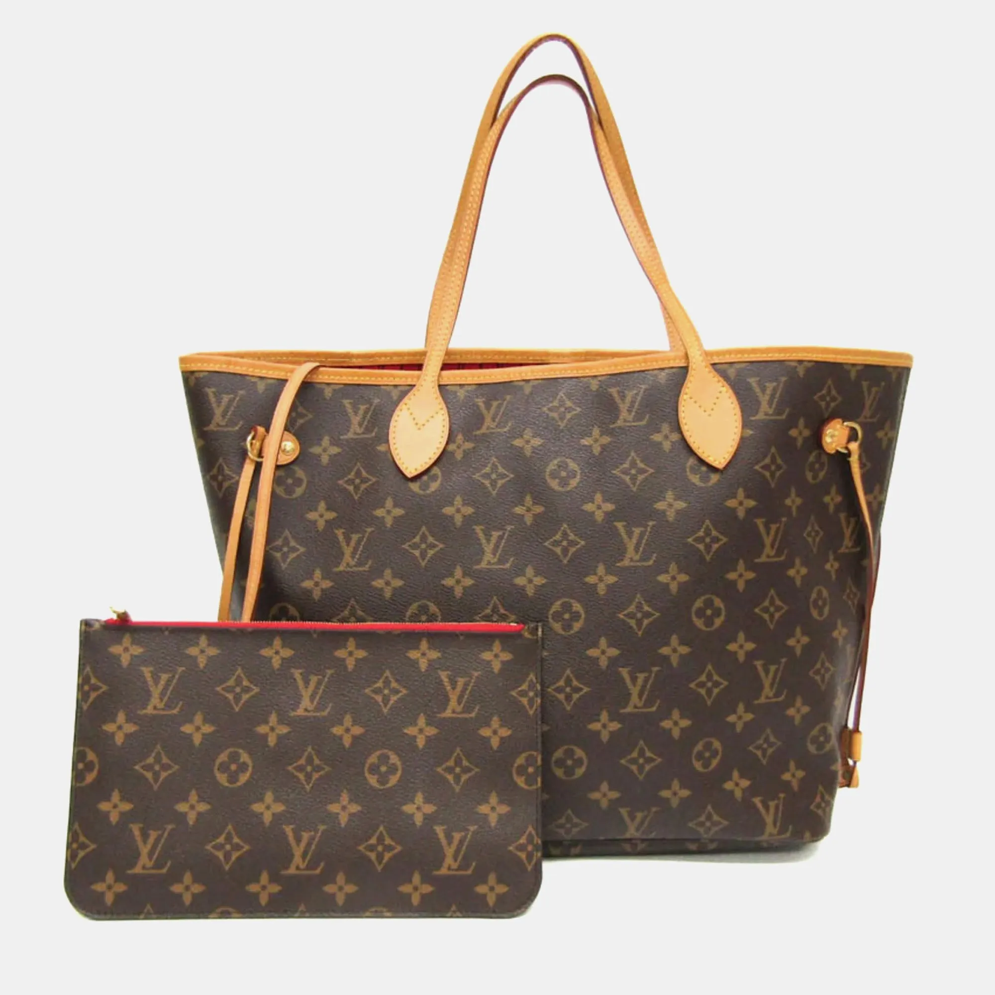 Brown Monogram Canvas Neverfull MM Tote Bag