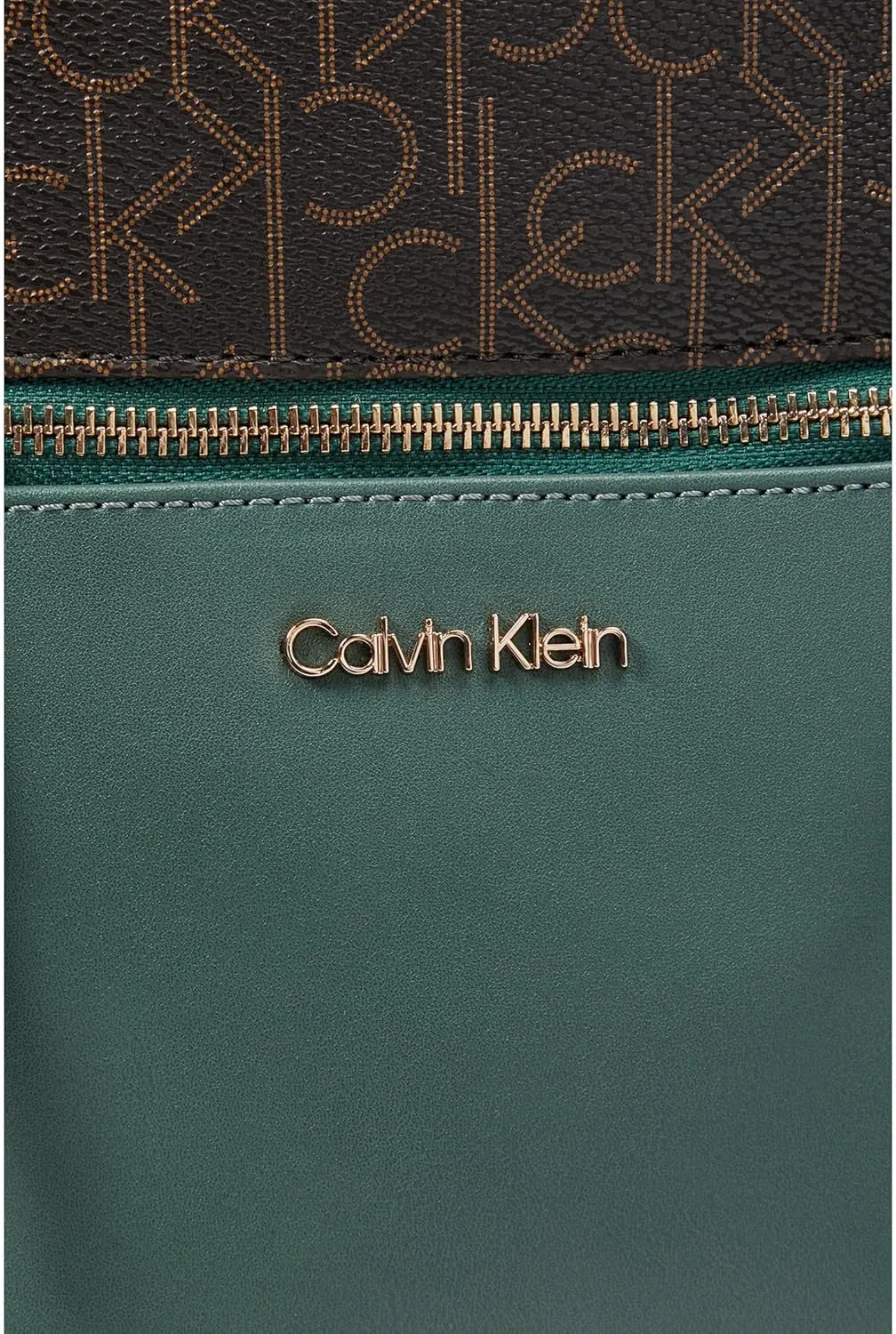 Calvin Klein Maya Signature Backpack Brown/Khaki/White/Caramel/Sage One Size