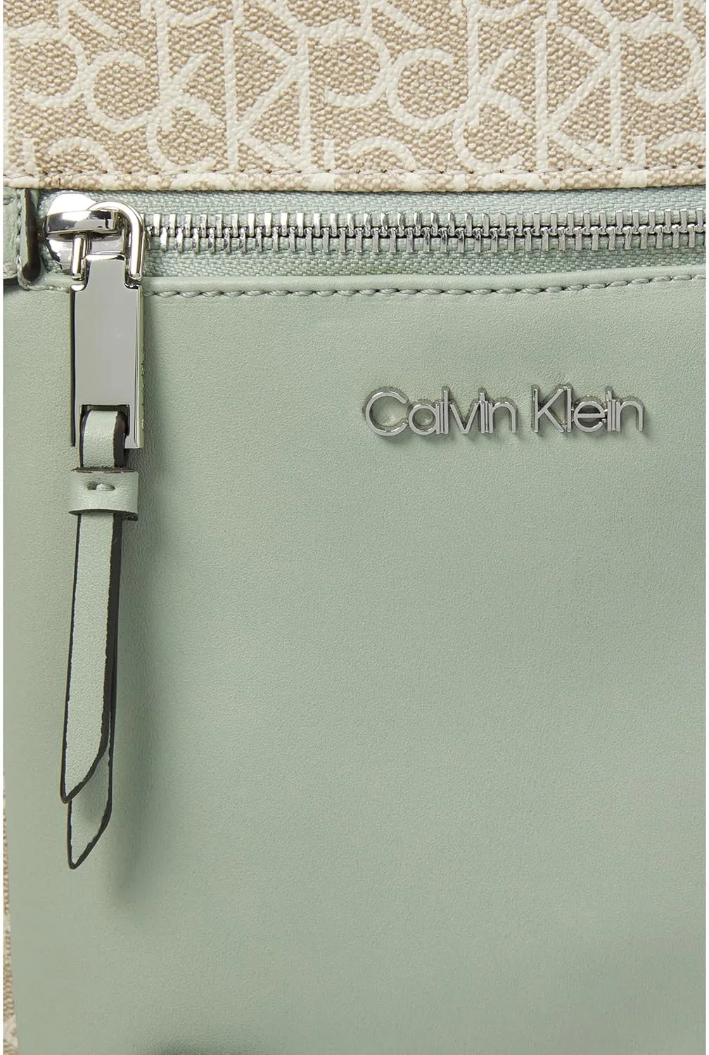 Calvin Klein Maya Signature Backpack Khaki/Vanilla/Desert Sage One Size