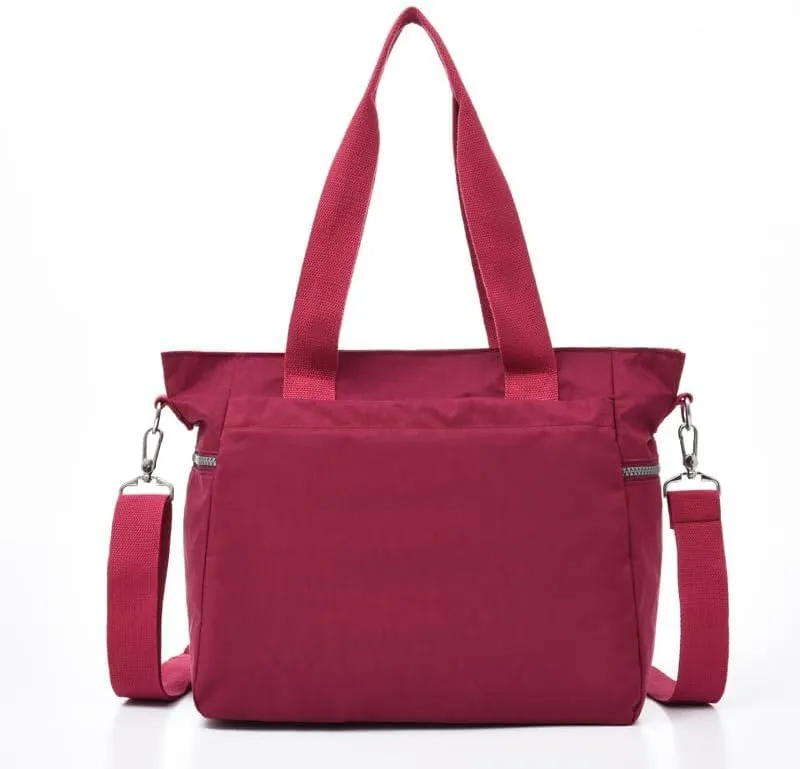 Canvas bucket bag, large capacity crossbody bag with artificial leather shoulder strap, shoulder handbag