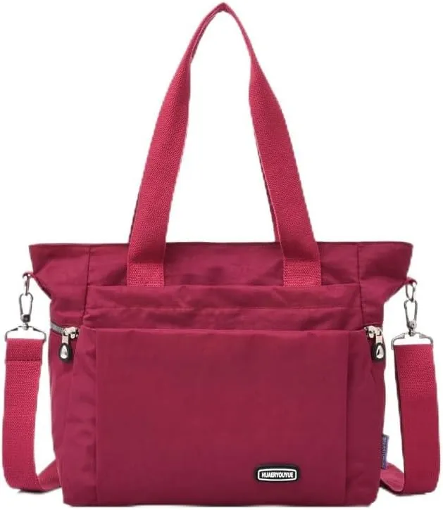 Canvas bucket bag, large capacity crossbody bag with artificial leather shoulder strap, shoulder handbag