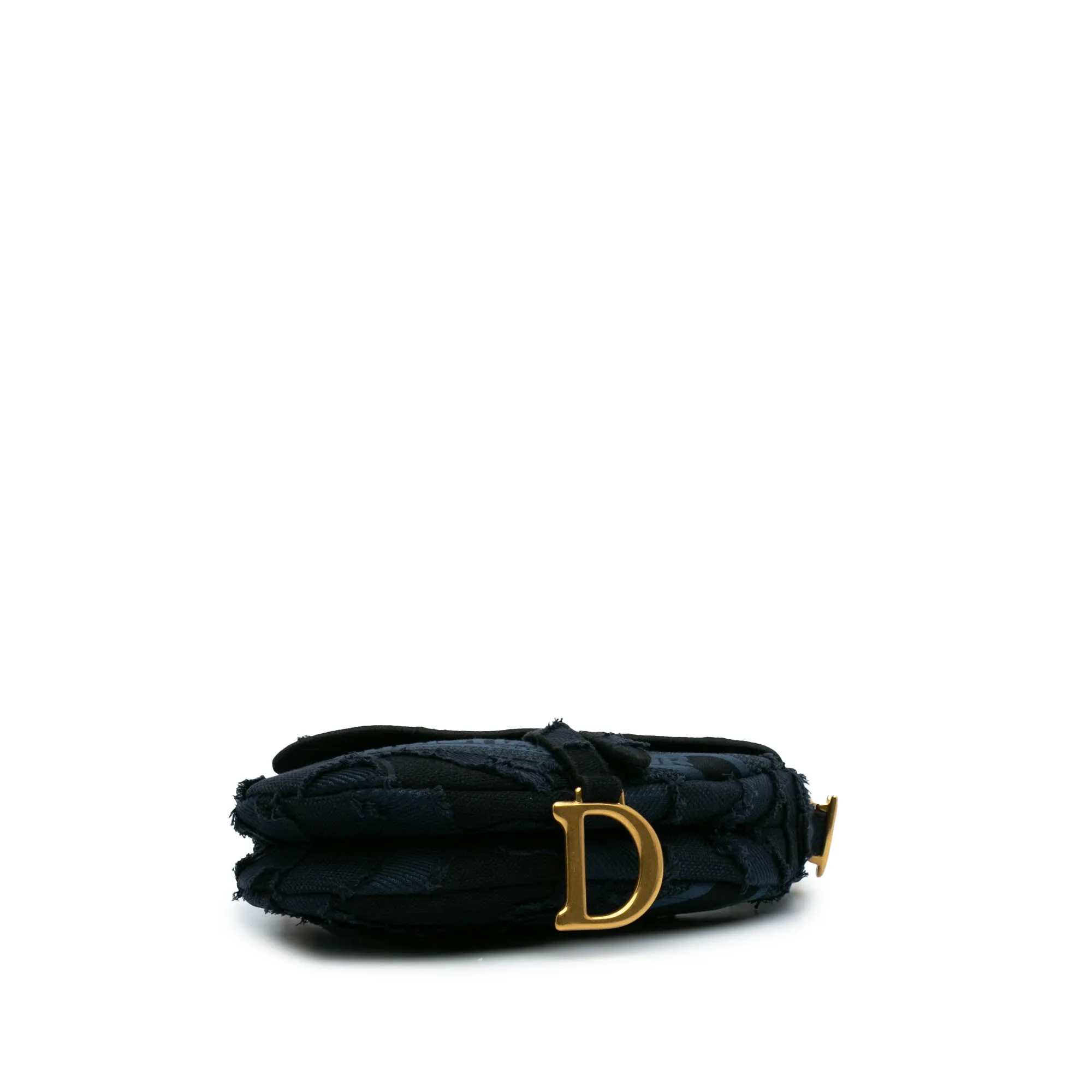 Canvas Embroidered Camouflage Saddle Bag
