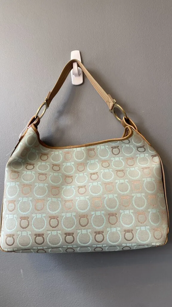 Canvas Logo Shoulder Bag