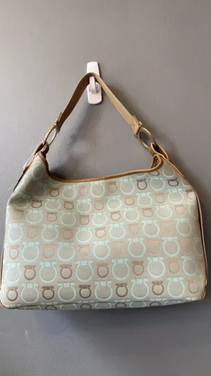 Canvas Logo Shoulder Bag