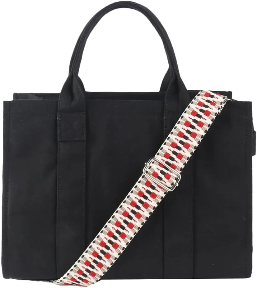 Canvas Tote Bag for Women Large Capacity Crossbody Top Handle Handbags Messenger Shoulder Purse