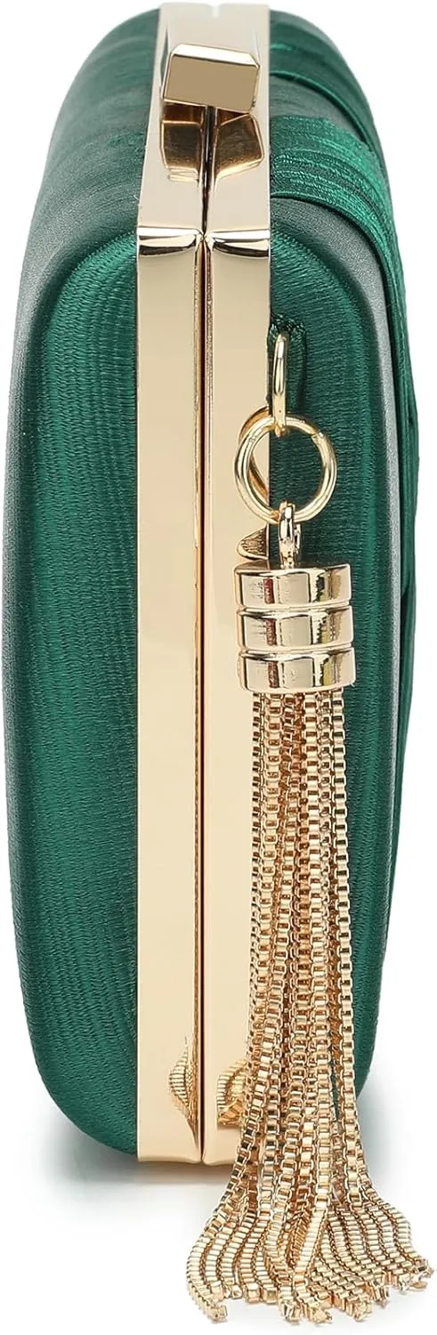 CARIEDO Women's Evening Handbag Clutch Bridal Purse for Wedding Prom Night Out Party