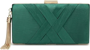 CARIEDO Women's Evening Handbag Clutch Bridal Purse for Wedding Prom Night Out Party
