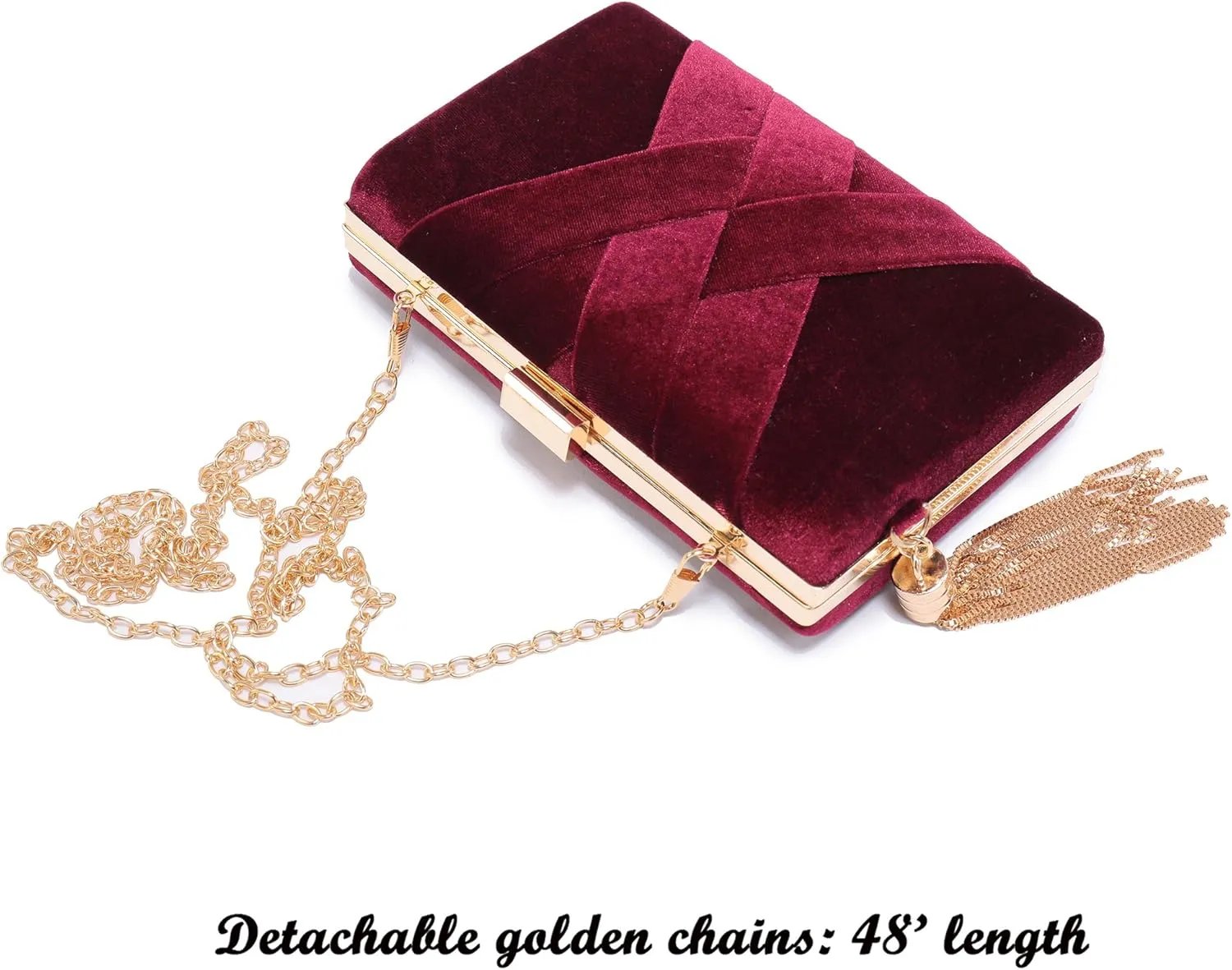 CARIEDO Women's Evening Handbag Clutch Bridal Purse for Wedding Prom Night Out Party