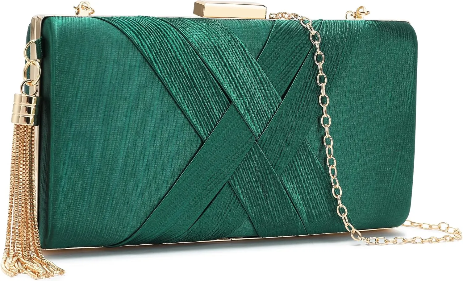 CARIEDO Women's Evening Handbag Clutch Bridal Purse for Wedding Prom Night Out Party