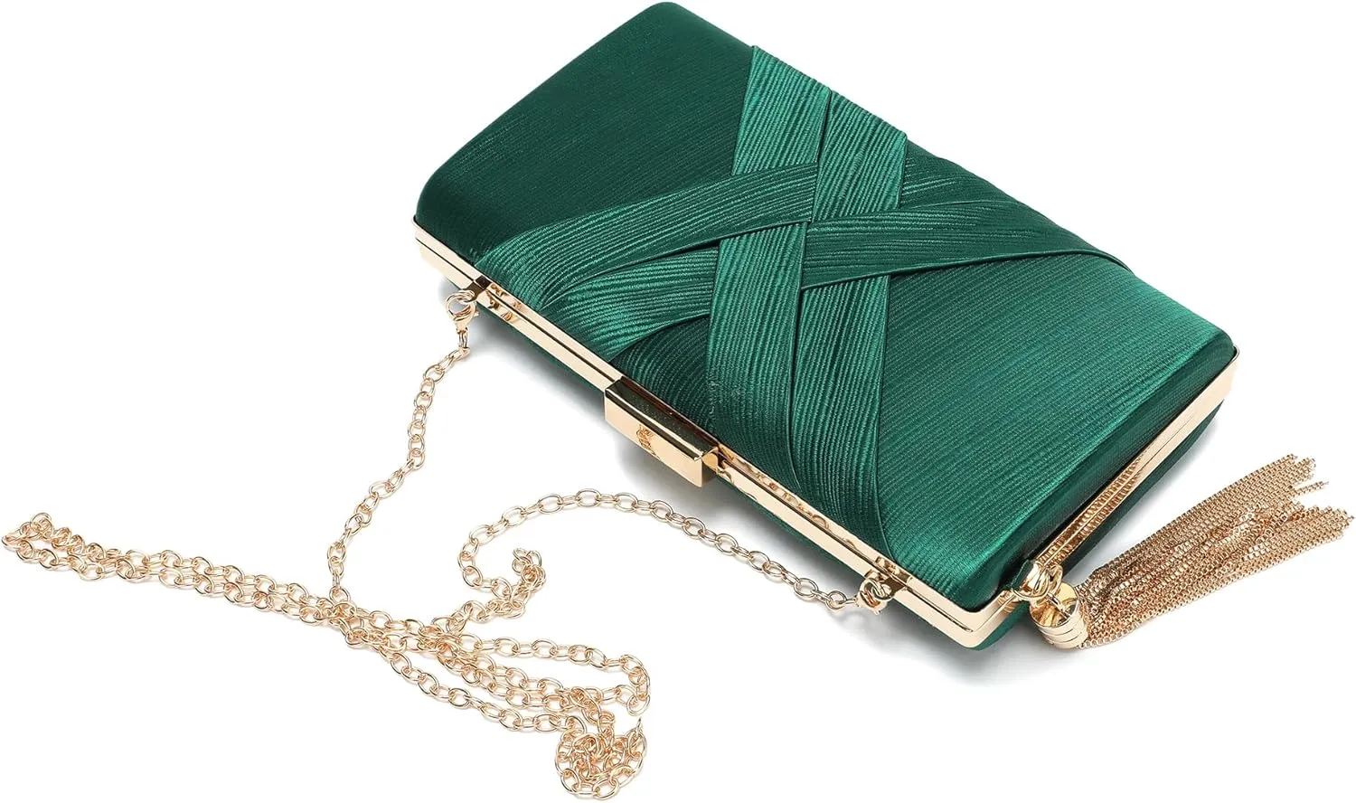 CARIEDO Women's Evening Handbag Clutch Bridal Purse for Wedding Prom Night Out Party