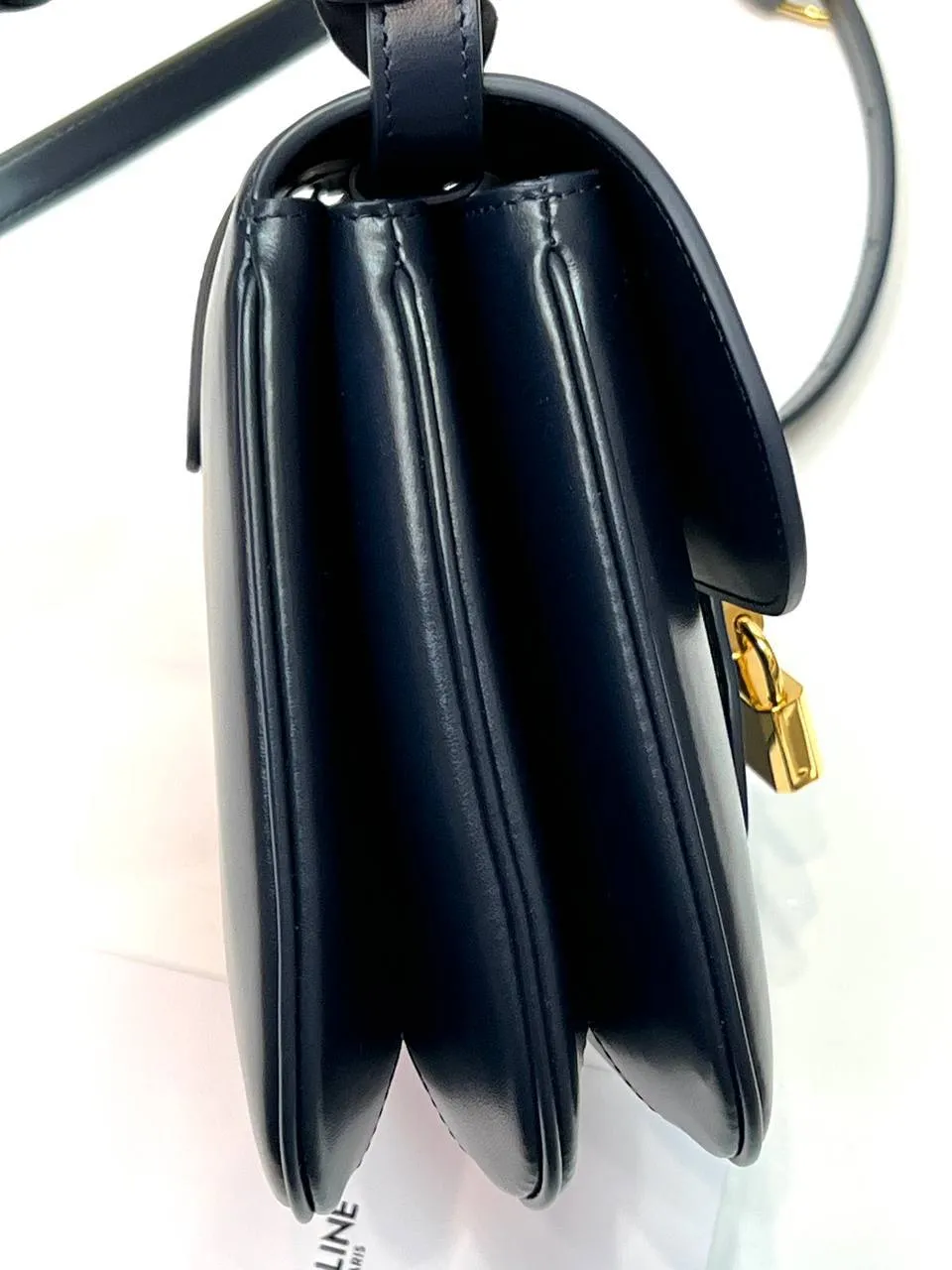 CELINE MEDIUM TABOU IN SMOOTH Blue Calfskin