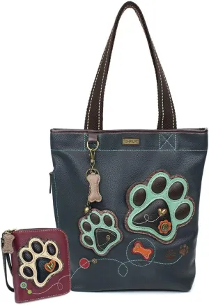 CHALA Handbags Big- Everyday Tote Women Handbag with Zip Around Wallet