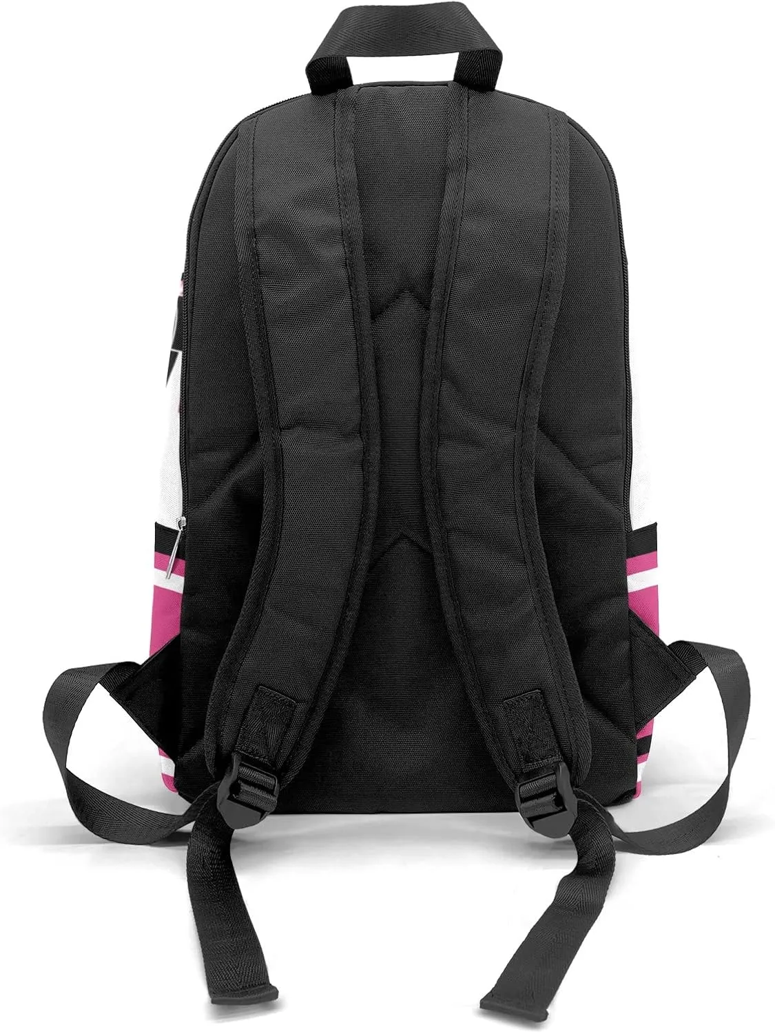 Cheerleader Pink Black Personalized Backpack for Teen Boys Girls,Custom Travel Backpack Bookbag Casual Bag Name Gift