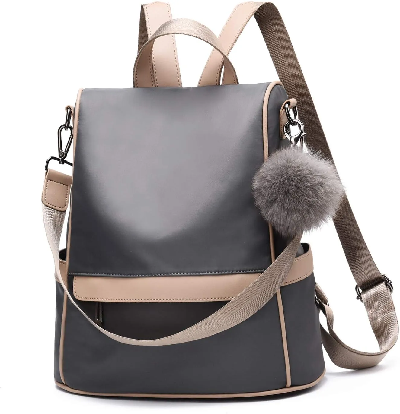 CHERUTY Women Backpack Purse Nylon Anti-theft Fashion Casual Lightweight Travel Shoulder Bag