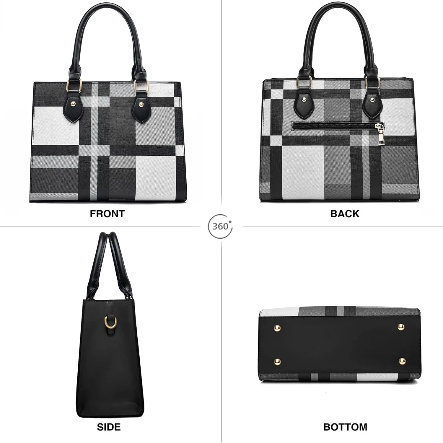 CHICAROUSAL Crossbody Purses and Handbags for Women PU Leather Tote Top Handle Satchel Shoulder Bags
