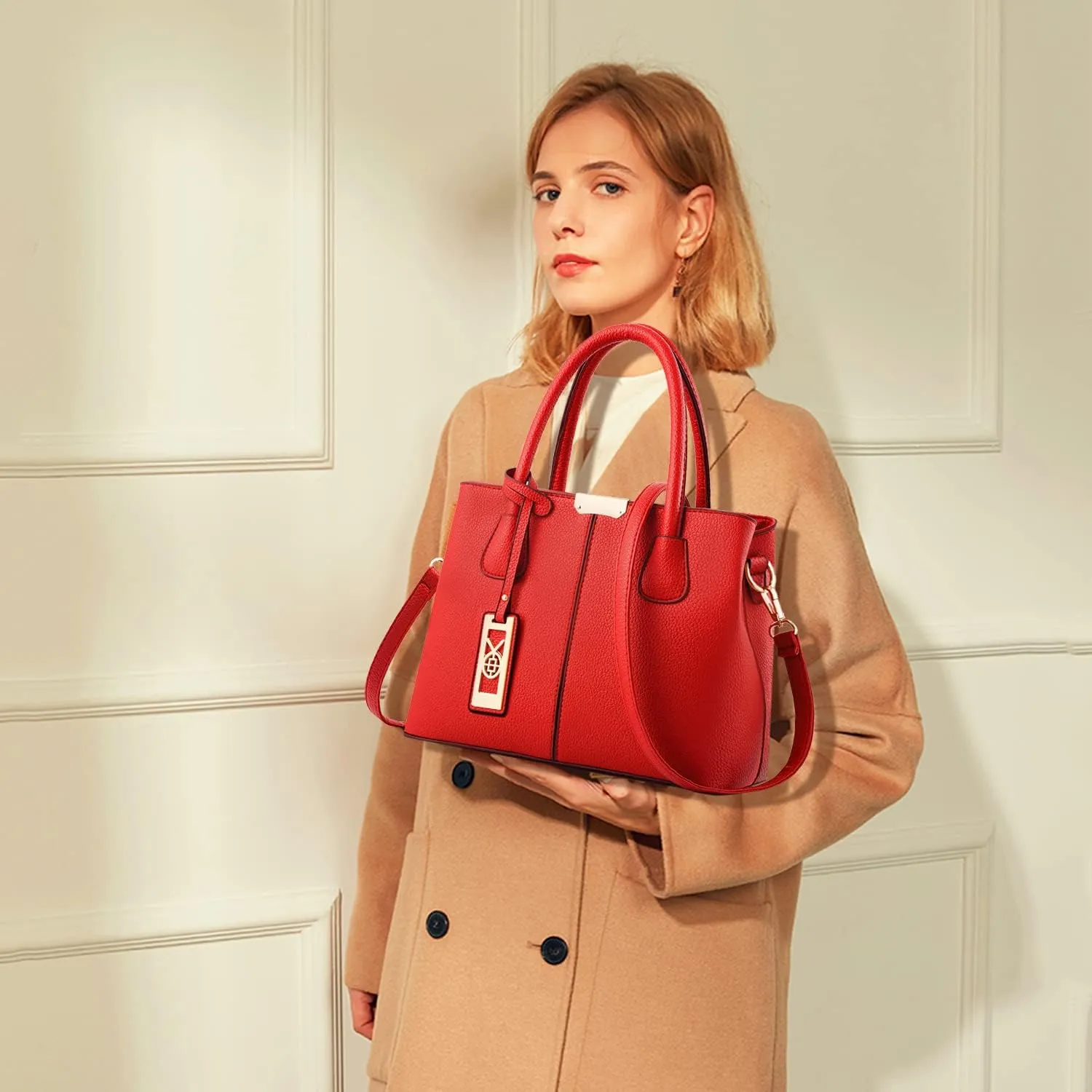CHICAROUSAL Purses and Handbags for Women Leather Crossbody Bags Women's Tote Shoulder Bag