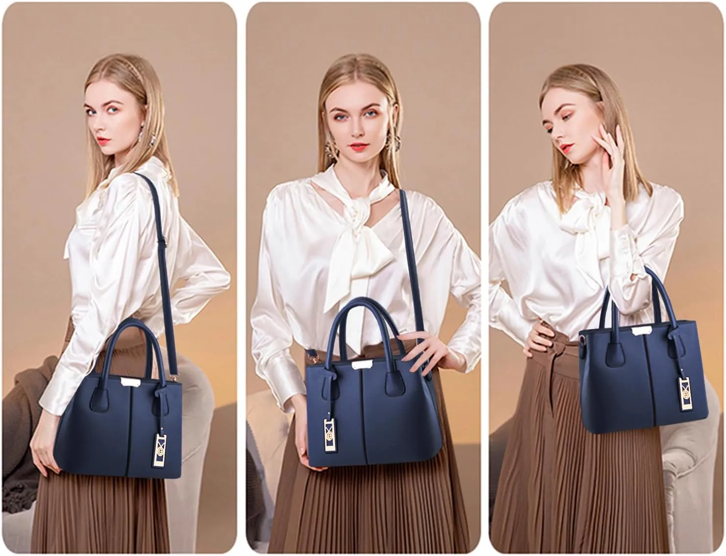 CHICAROUSAL Purses and Handbags for Women Leather Crossbody Bags Women's Tote Shoulder Bag