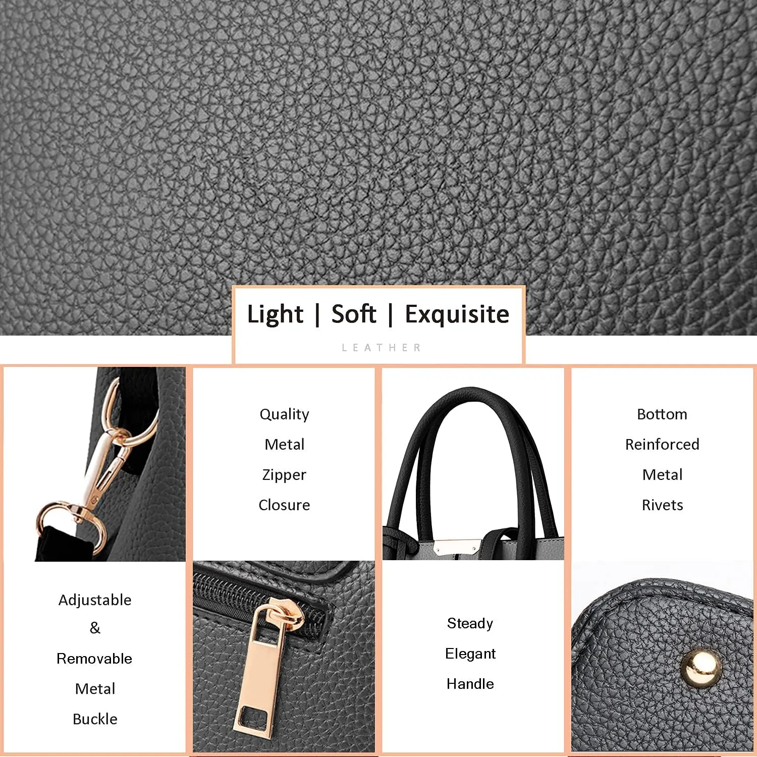 CHICAROUSAL Purses and Handbags for Women Leather Crossbody Bags Women's Tote Shoulder Bag