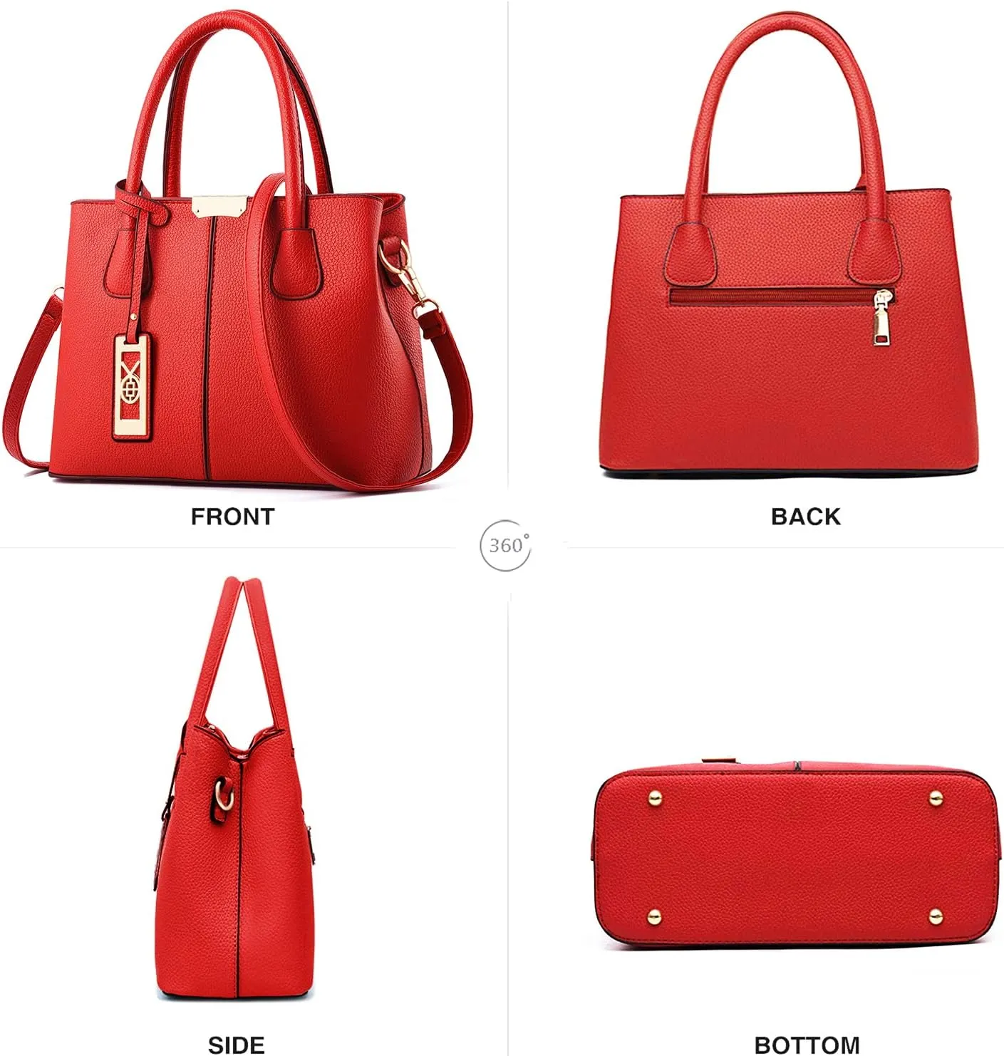CHICAROUSAL Purses and Handbags for Women Leather Crossbody Bags Women's Tote Shoulder Bag