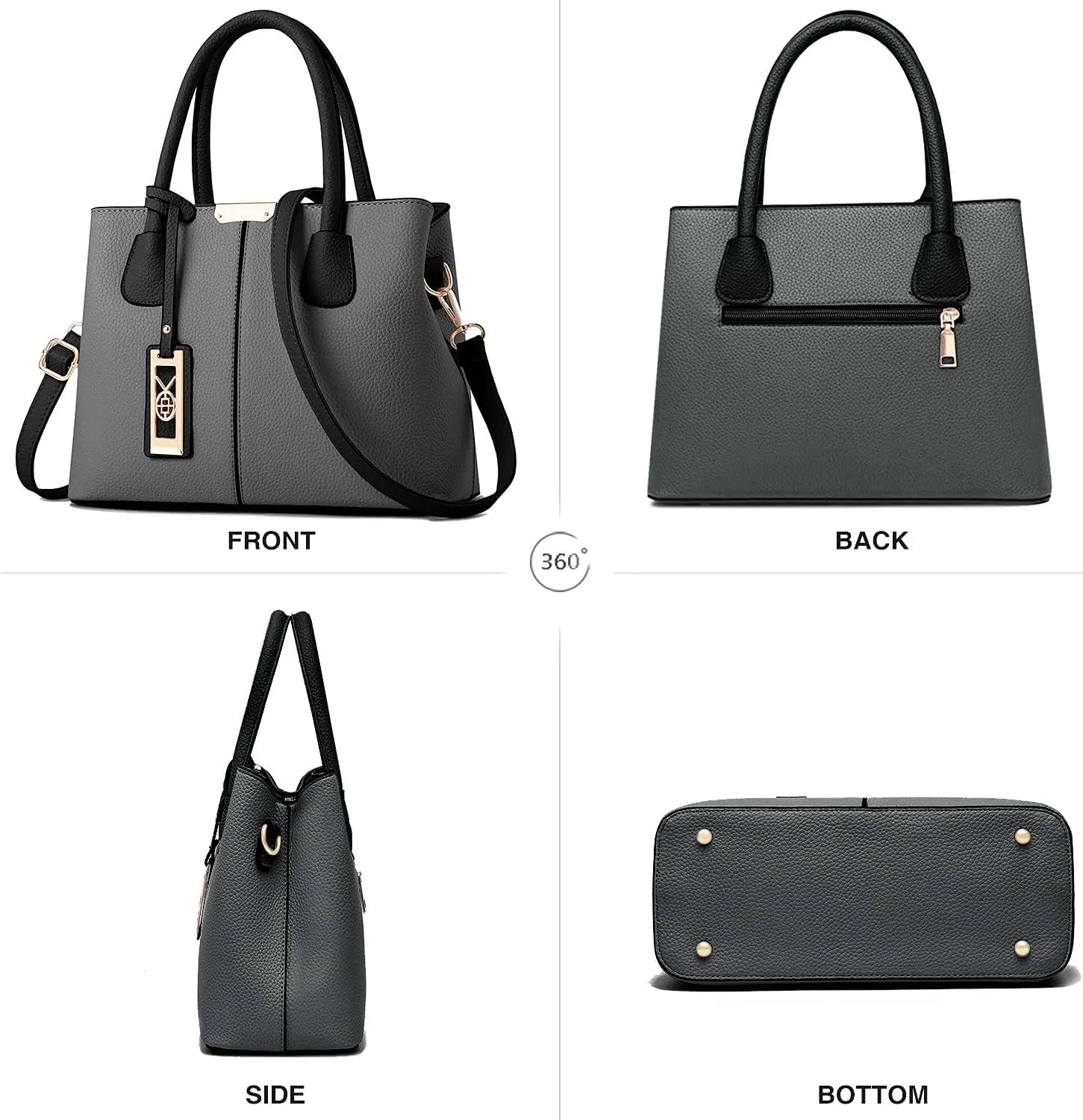 CHICAROUSAL Purses and Handbags for Women Leather Crossbody Bags Women's Tote Shoulder Bag