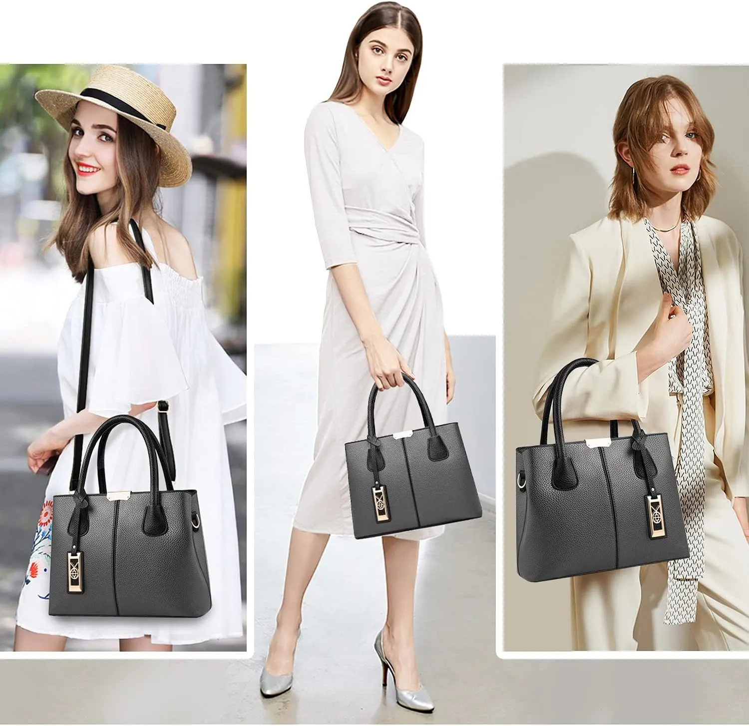 CHICAROUSAL Purses and Handbags for Women Leather Crossbody Bags Women's Tote Shoulder Bag