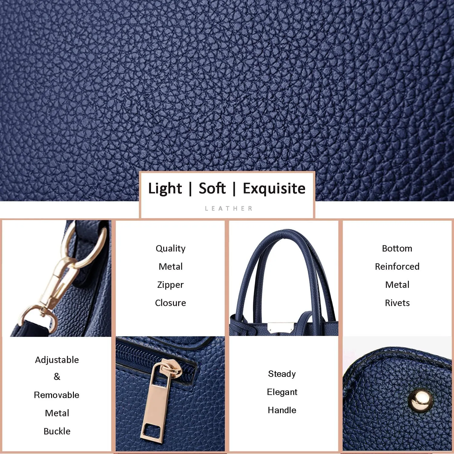 CHICAROUSAL Purses and Handbags for Women Leather Crossbody Bags Women's Tote Shoulder Bag