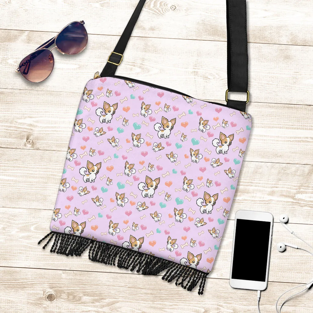 Chihuahua Dog Crossbody Boho Handbag