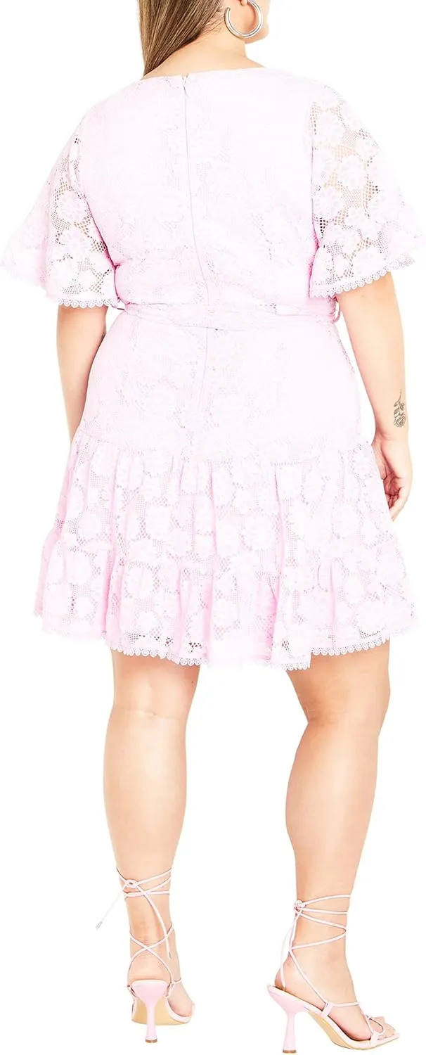 City Chic Women's Plus Size Garden Kisses Dress