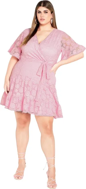 City Chic Women's Plus Size Garden Kisses Dress