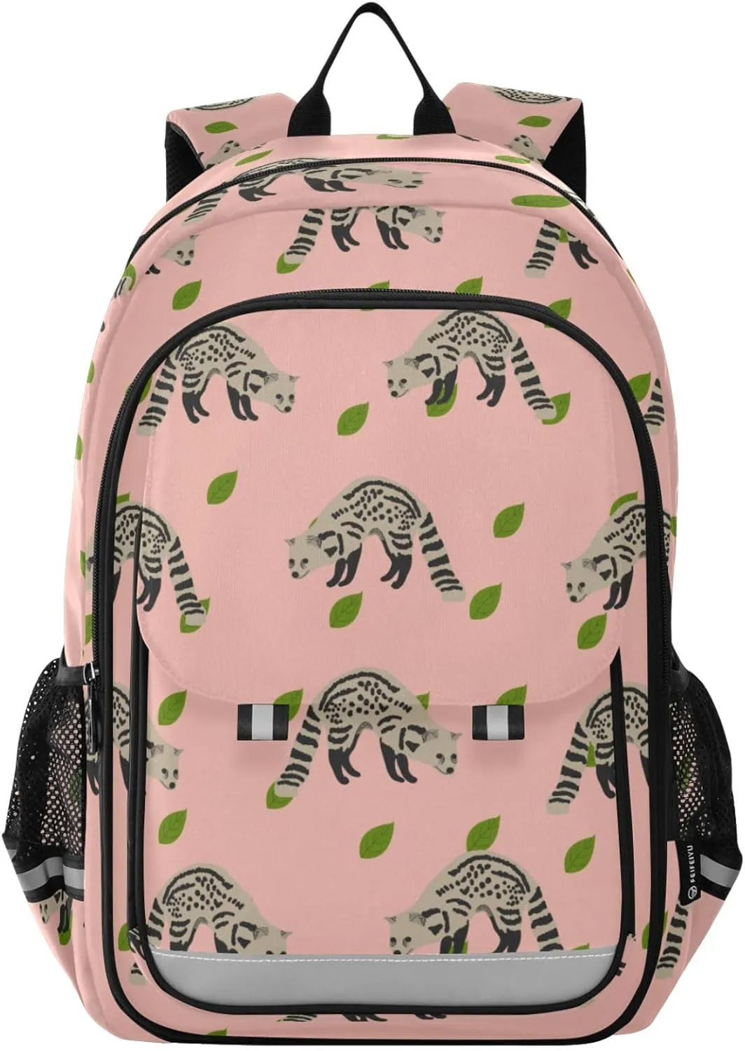 Civet Cat Kids Backpack for Girls Boys Lightweight Elementary School Bag Students Casual Daypack