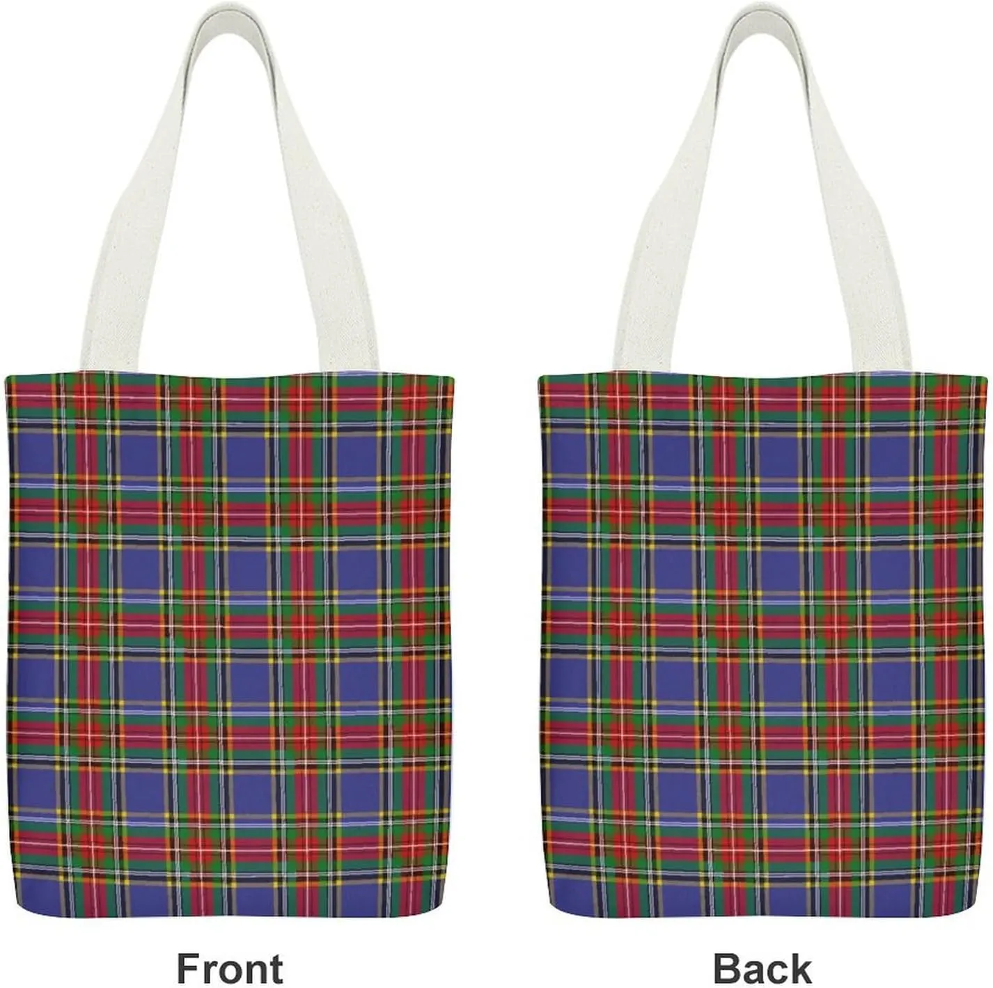 Clergy Blue Black White Large Capacity Canvas Tote Bag with Pockets Inside Unisex