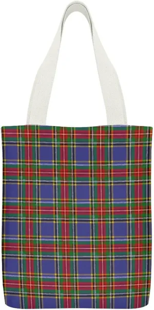 Clergy Blue Black White Large Capacity Canvas Tote Bag with Pockets Inside Unisex
