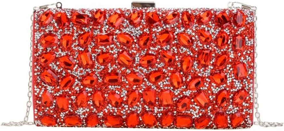 Clutch Purse Evening Bags Women Rhinestone Glitter Handbag Chain Crossbody Purse Shoulder for Wedding Party 2025