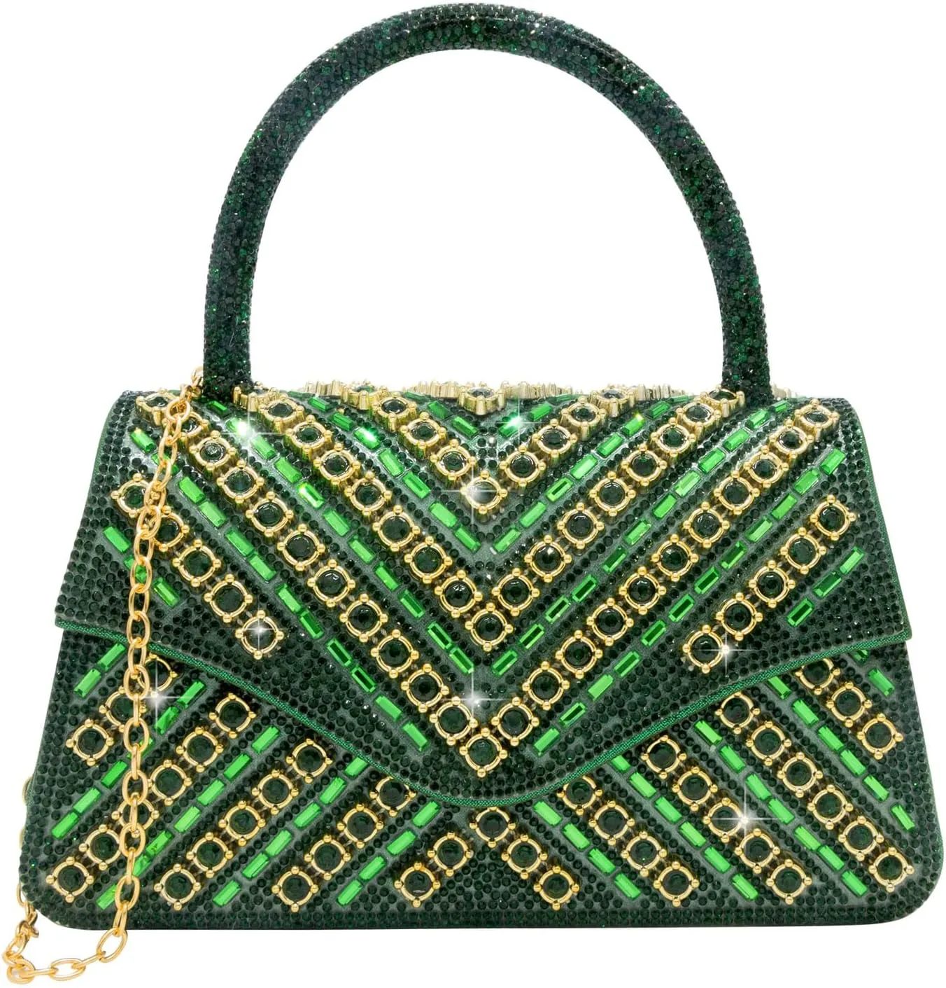 Clutch Purses for Women Sparkly Rhinestones Purses and Handbags for Wedding Party Evening Crossbody Bag with Chain