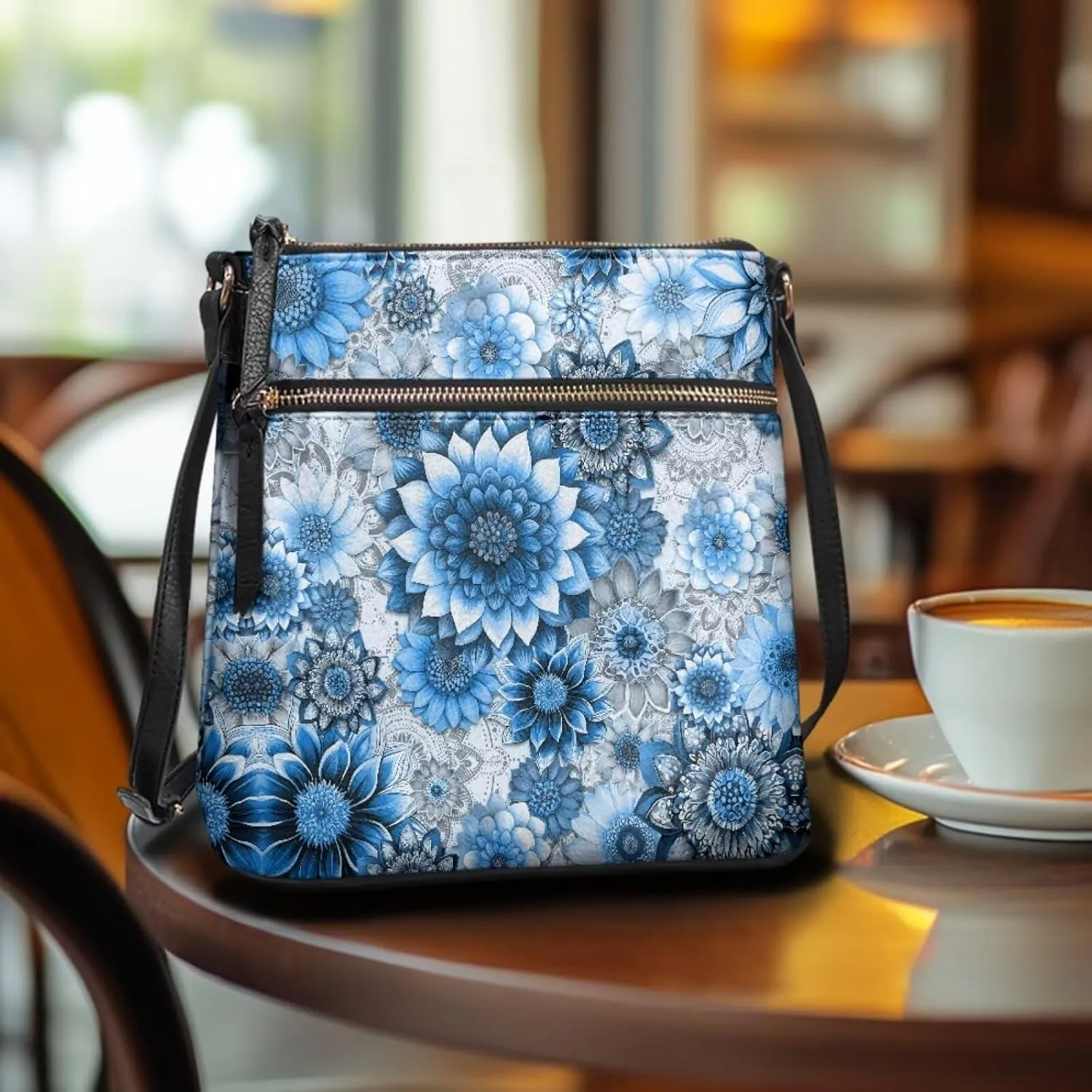 Coldinair Crossbody Purse PU with Adjustable Strap Handbags Purses Shoulder Bag Traveling Workout Crossbody Bags for Women