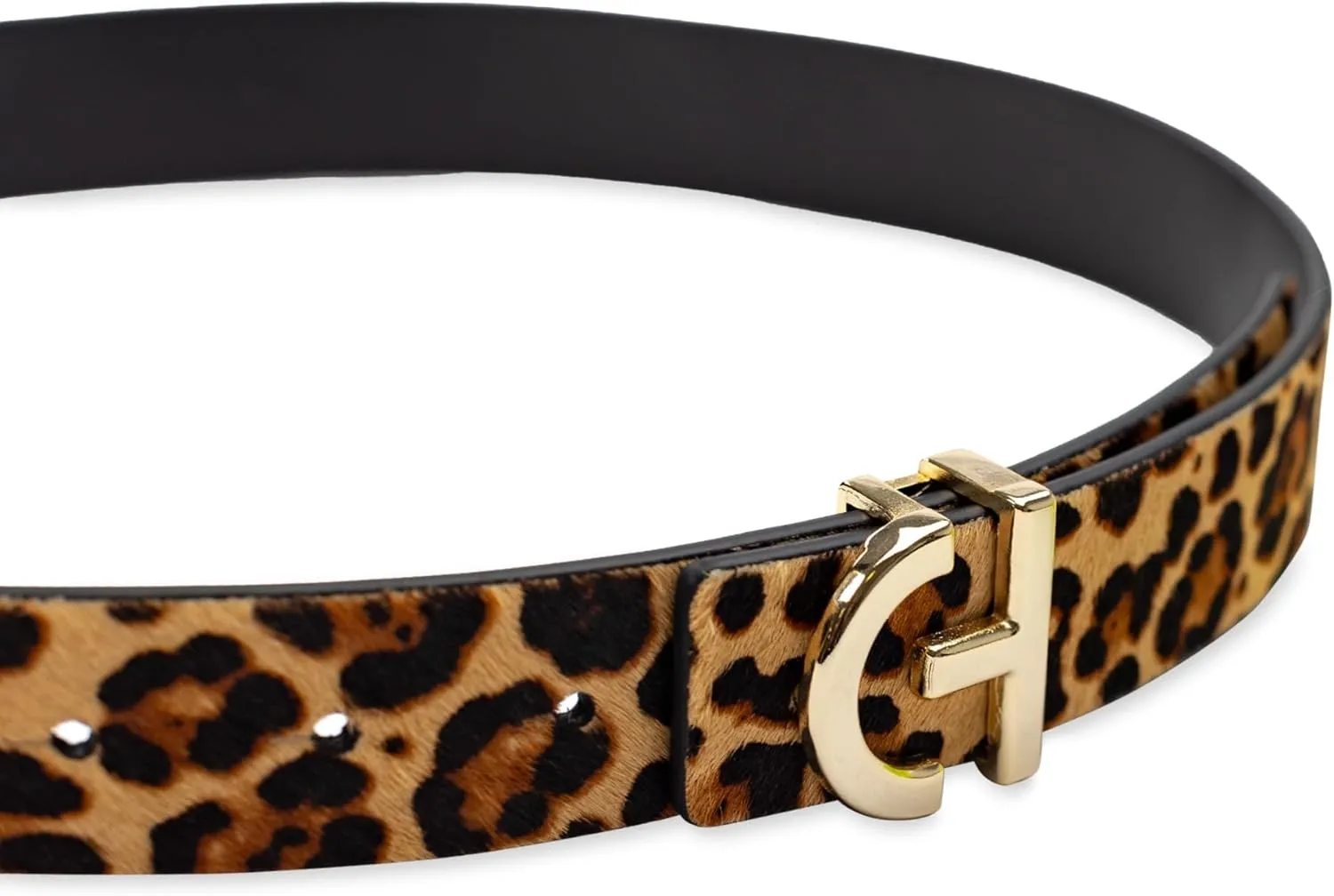 Cole Haan Women's Casual Logo Plaque Buckle Belt