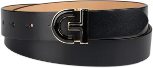 Cole Haan Women's Casual Logo Plaque Buckle Belt