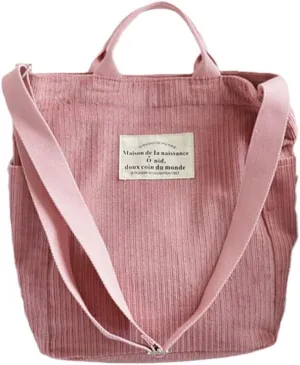 Corduroy Handbag Women Bag Literary Canvas Womens Handbags Shoulder Bags Female Body Bag Tote Shopping Packs