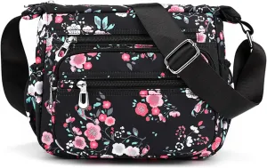 Crossbody Bags for Women, Medium Size Shoulder Handbags Satchel Purse with Multi Zipper Pockets
