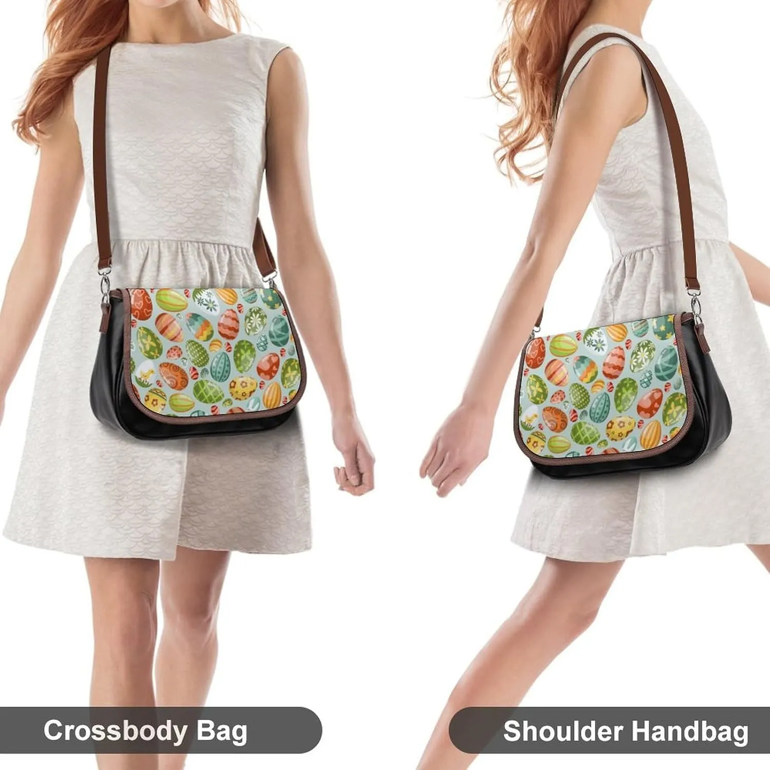 Crossbody Bags for Women Men Leather Purses Small Adjustable Shoulder Handbags