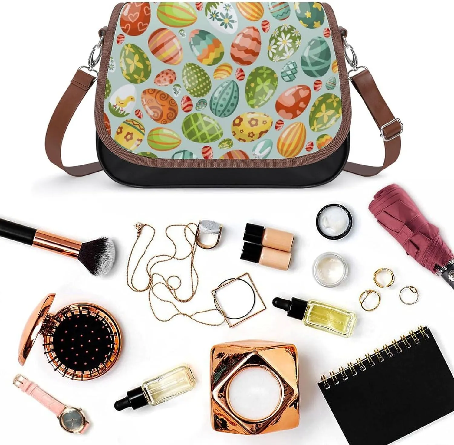 Crossbody Bags for Women Men Leather Purses Small Adjustable Shoulder Handbags