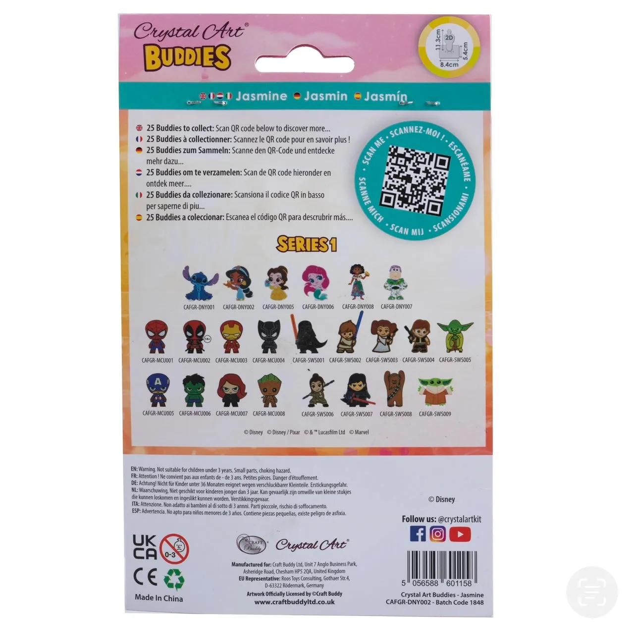 Crystal Art - Buddies - Aladdin Jasmine
