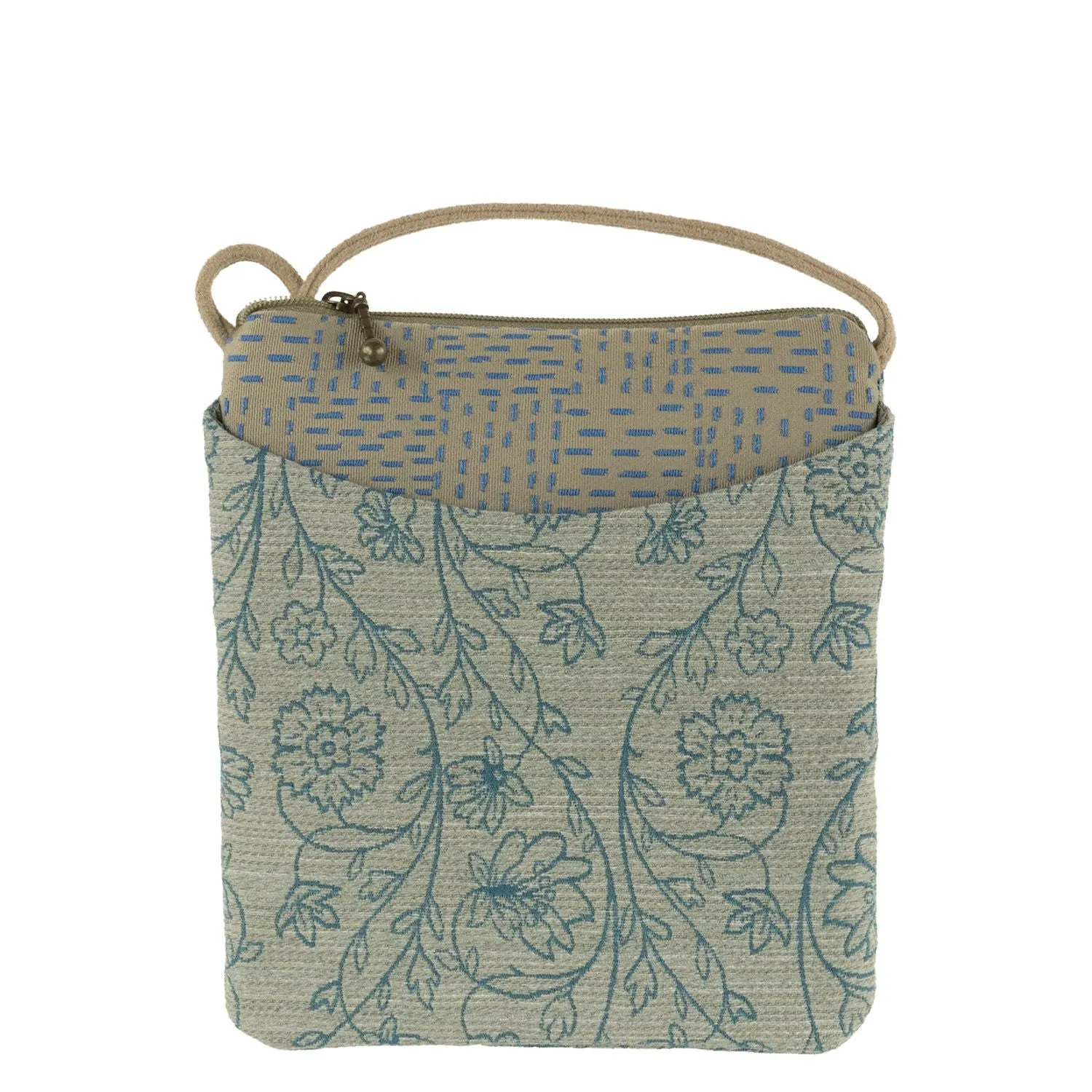 Cupcake Crossbody Bag in Filigree Teal