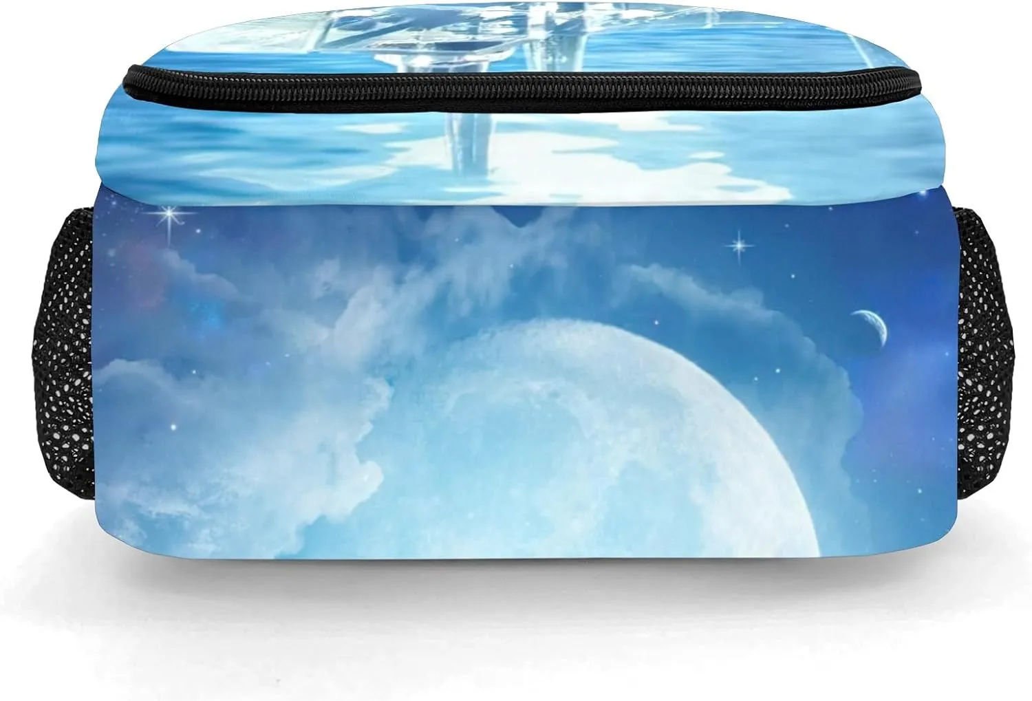 Custom Beautiful Icy Piano Music Backpack Custom Name Large Capacity Shoulder Bags for Sports Party